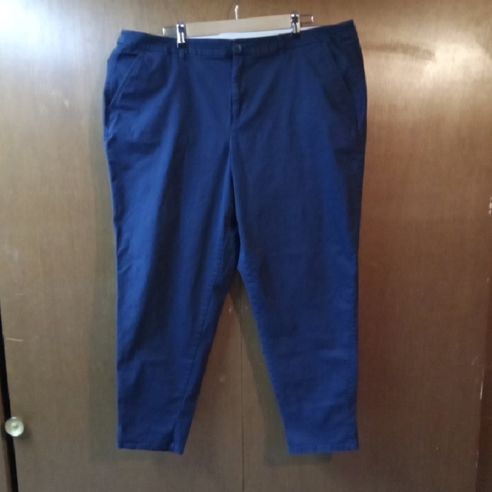 Lane Bryant Navy Straight Leg Pants